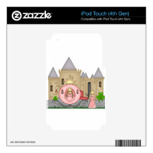 Princess Castle and carriage iPod Touch 4G Decals