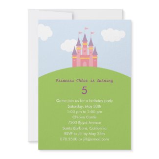 Princess Castle Birthday Party Invitation invitation