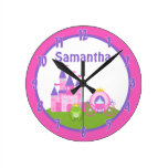 Princess Castle Frog Prince Personalized Clock