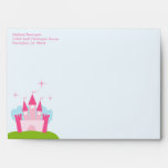 Princess castle invitation A7 envelope envelopes