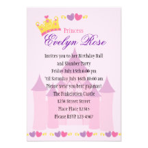 Princess Castle Invites