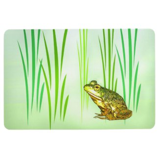 Princess Charming Green Frog Animal Floor Mat