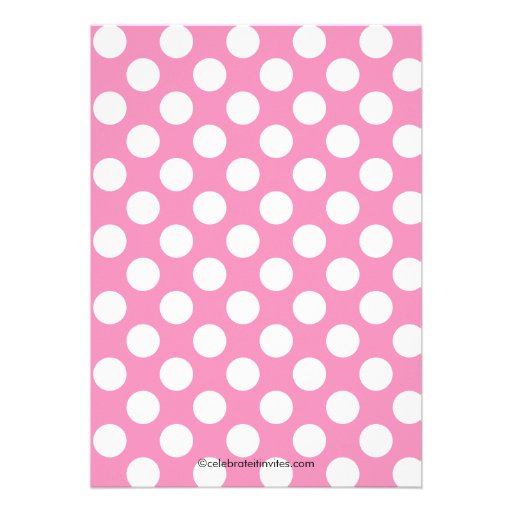 Princess Crown Baby Shower Invitation Pink Dots
