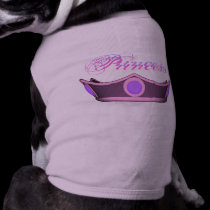 Princess Crown Dog T-Shirt pet clothing by mickeyelvis128 Princess Crown Dog T-Shirt pet clothing