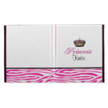 Princess crown in hot pink iPad folio cover