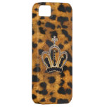 Princess Crown Leopard Fur iPhone 5 Case