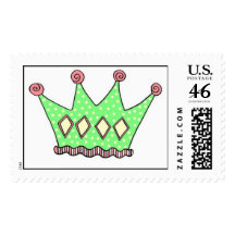 Princess Crown Postage Stamp