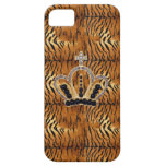 Princess Crown Tiger Fur iPhone 5 Case