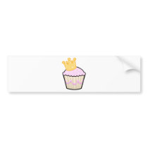 Princess Cupcake Bumper Stickers
