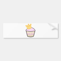 Princess Cupcake Bumper Stickers