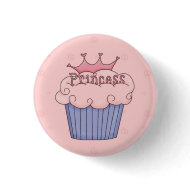 Princess cupcake zazzle_button