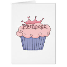 Princess Cupcake Greeting Card