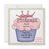 Princess Cupcake Invitation