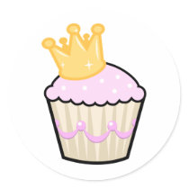 Princess Cupcake Sticker
