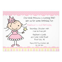 Princess Dance Birthday Invitation