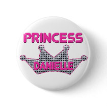 Princess Danielle buttons by CustomNameProducts Princess Danielle buttons