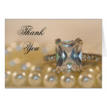 Princess Diamond and Pearls Thank You Note Card