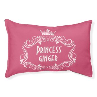 Princess Dog Name Personalized Pet Pillow Bed Small Dog Bed