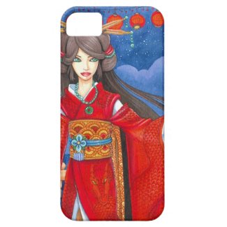 Princess Dragon Geisha Art iPhone 5 Case