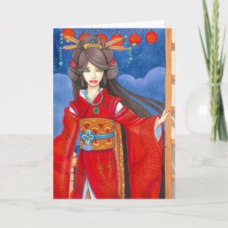 Princess Dragon Greeting Card, Customize It! card
