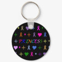 Princess Fashion Keychain Black by ArtChick82 Princess Fashion Keychain Black