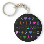 Princess Fashion Keychain Black