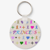 Princess Fashion Keychain Multicolor by ArtChick82 Princess Fashion Keychain Multicolor