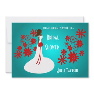 Princess & Flowers Bridal Shower Invitation invitation