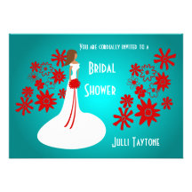 Princess & Flowers Bridal Shower Invitation 2