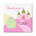 Princess Frog Castle Baby Shower Favor Magnet