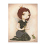 PRINCESS FROG fairy tale kiss Postcard
