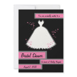 Princess Gown &amp; Hearts Bridal Shower Invitation 3