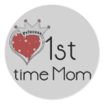 Princess Heart 1st Time Mom Tshirts and Gifts stickers