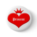 Princess heart buttons by cycreation Princess heart buttons