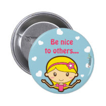 Princess Hearts Pin buttons