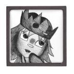 Princess in a Paper Crown Cadouxdle box Premium Trinket Boxes