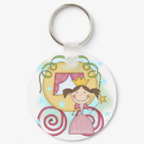 Princess in Carriage T-shirts and Gifts keychains by stick_figures Princess in Carriage T-shirts and Gifts keychains