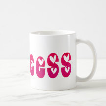 Princess in Hearts Coffee Mugs