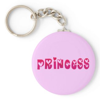 Princess in Hearts keychain