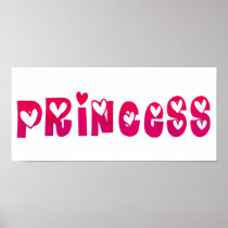 Princess in Hearts Poster