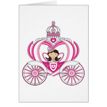 Princess in Royal Carriage Card