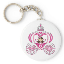 Princess in Royal Carriage Keychain