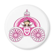 Princess in Royal Carriage Magnet