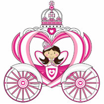 Princess in Royal Carriage Sculpture Cut Outs