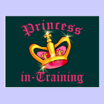 Princess in Training Tshirts and Gifts postcards