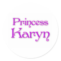 Princess Karyn Round Stickers
