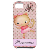 Princess Kitty Ballerina & Dragonfly iPhone 5 iPhone 5 Covers