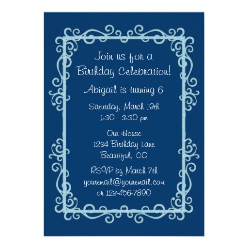Princess Kitty Cat Birthday Invitation ~ Girls