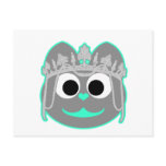 Princess Kitty Green - Gray Post Cards