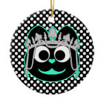 Princess Kitty Green Christmas Tree Ornament